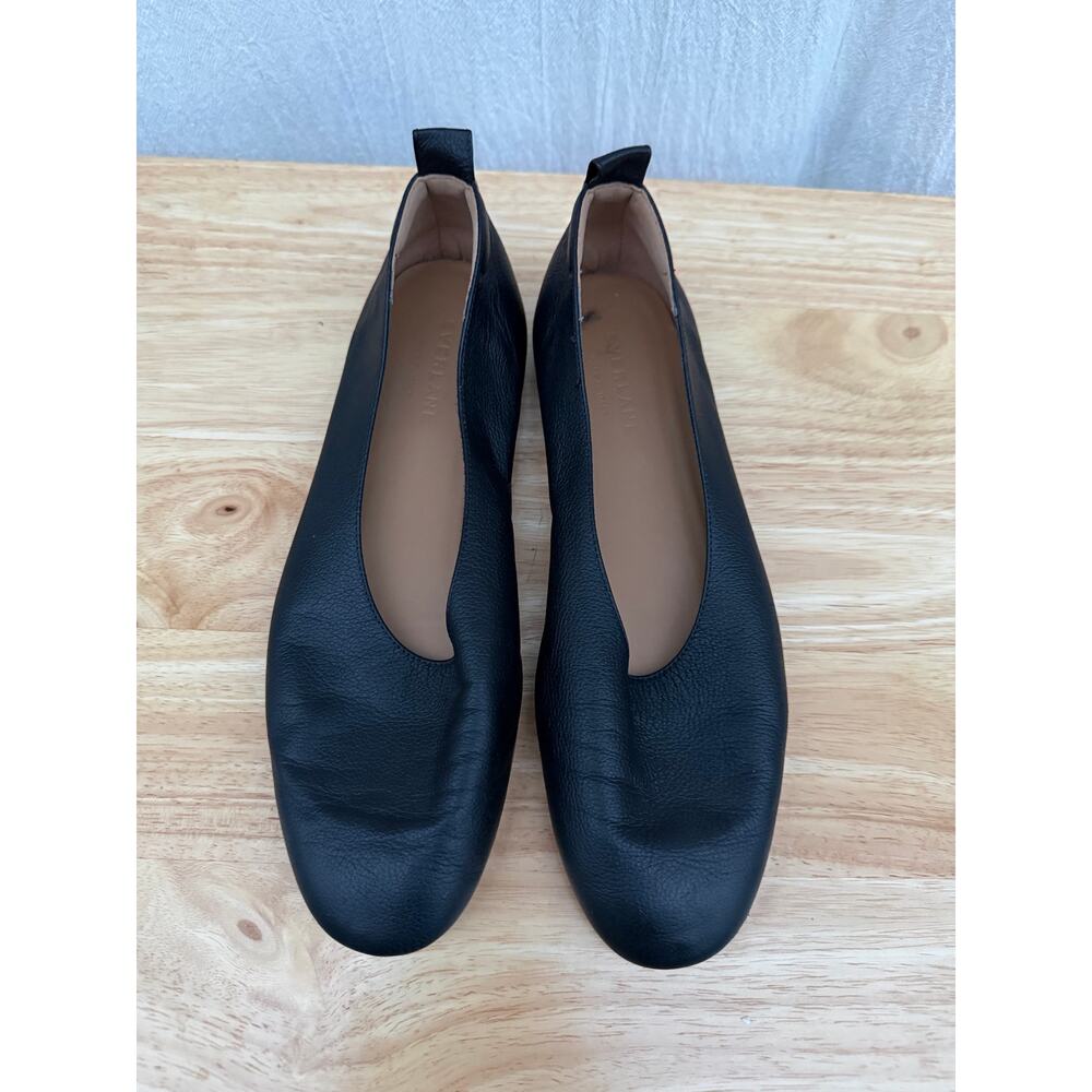 Everlane The Day Glove Black Leather Ballet Flats Minimalist Sz 7.5 - Picture 4 of 11